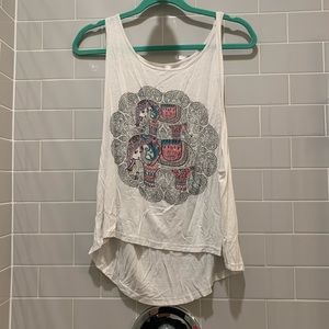 Elephant mandala high low tank